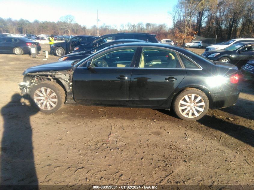 2013 AUDI A4 2.0T PREMIUM - WAUAFAFL0DA069519