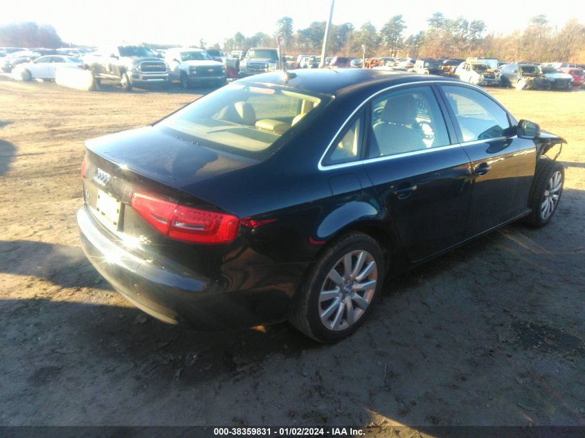 2013 AUDI A4 2.0T PREMIUM - WAUAFAFL0DA069519