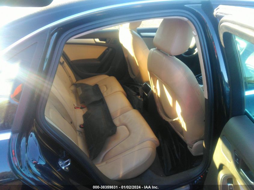 2013 AUDI A4 2.0T PREMIUM - WAUAFAFL0DA069519