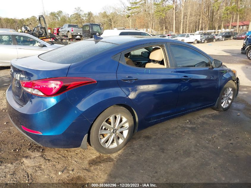 2016 HYUNDAI ELANTRA SE - 5NPDH4AE9GH656528