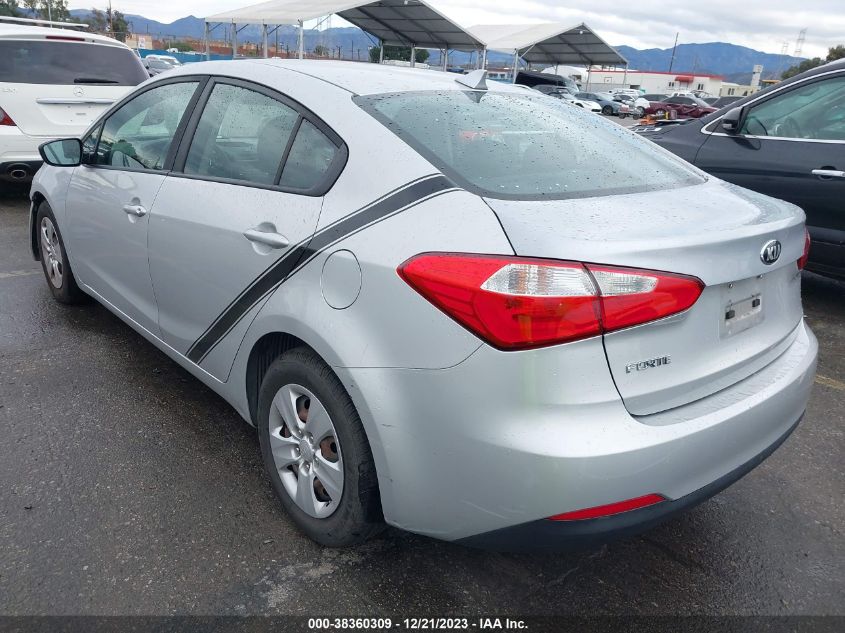 2016 KIA FORTE LX - KNAFK4A61G5587608