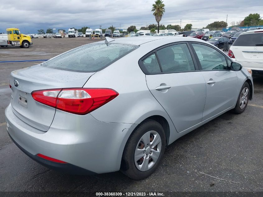 2016 KIA FORTE LX - KNAFK4A61G5587608