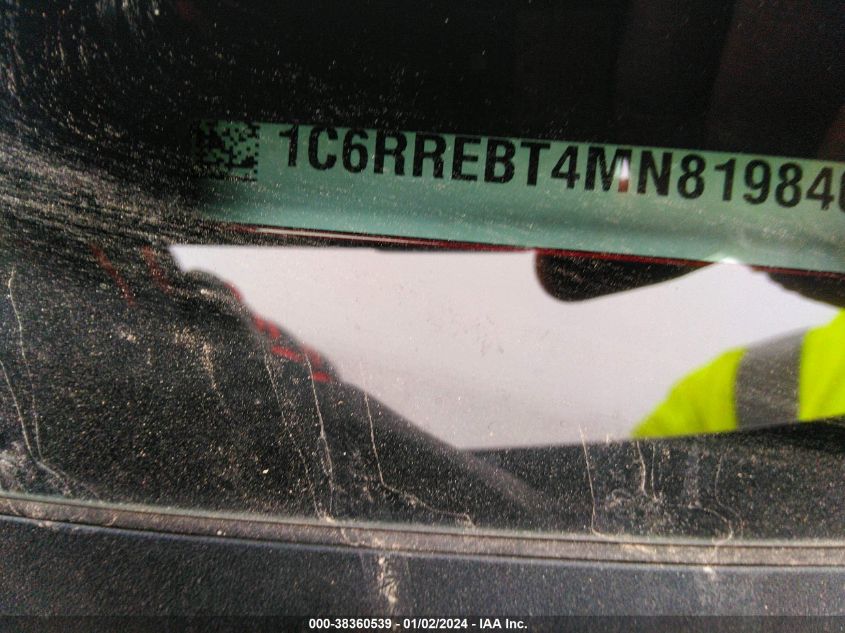 2021 RAM 1500 BIG HORN/LONE STAR - 1C6RREBT4MN819840