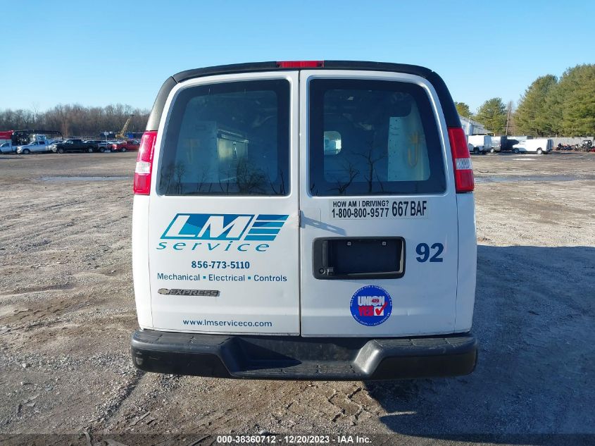 2019 CHEVROLET EXPRESS 2500 1GCWGAFP3K1219919