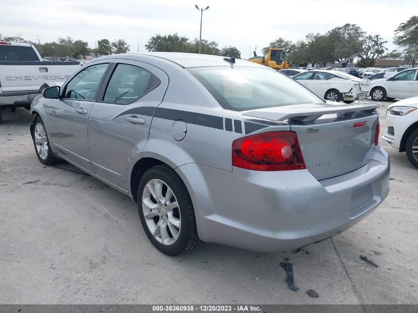 2013 DODGE AVENGER R/T - 1C3CDZBG1DN591114