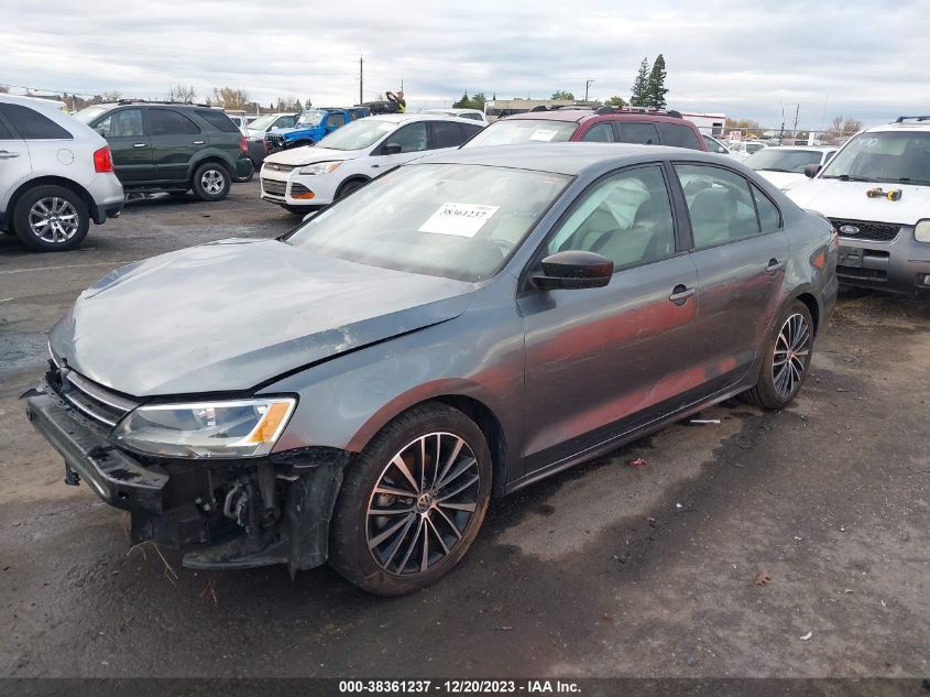 2016 VOLKSWAGEN JETTA 1.8T SPORT - 3VWD17AJ1GM404766