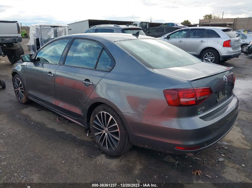 2016 VOLKSWAGEN JETTA 1.8T SPORT - 3VWD17AJ1GM404766