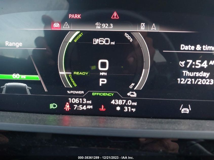 2022 AUDI E-TRON SPORTBACK SPORTBACK PREMIUM - WA11AAGE1NB007814