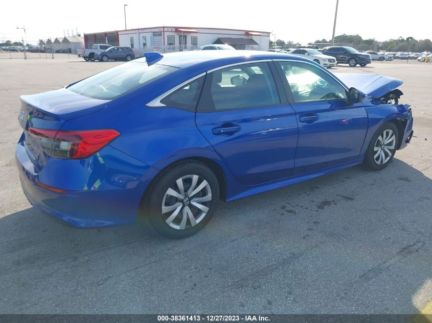VIN 2HGFE2F24PH565603 2023 HONDA CIVIC LX