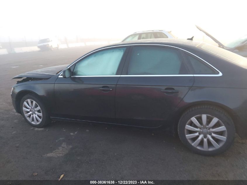 2013 AUDI A4 2.0T PREMIUM - WAUAFAFLXDN044278