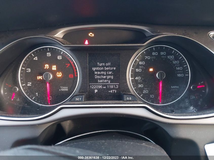 2013 AUDI A4 2.0T PREMIUM - WAUAFAFLXDN044278