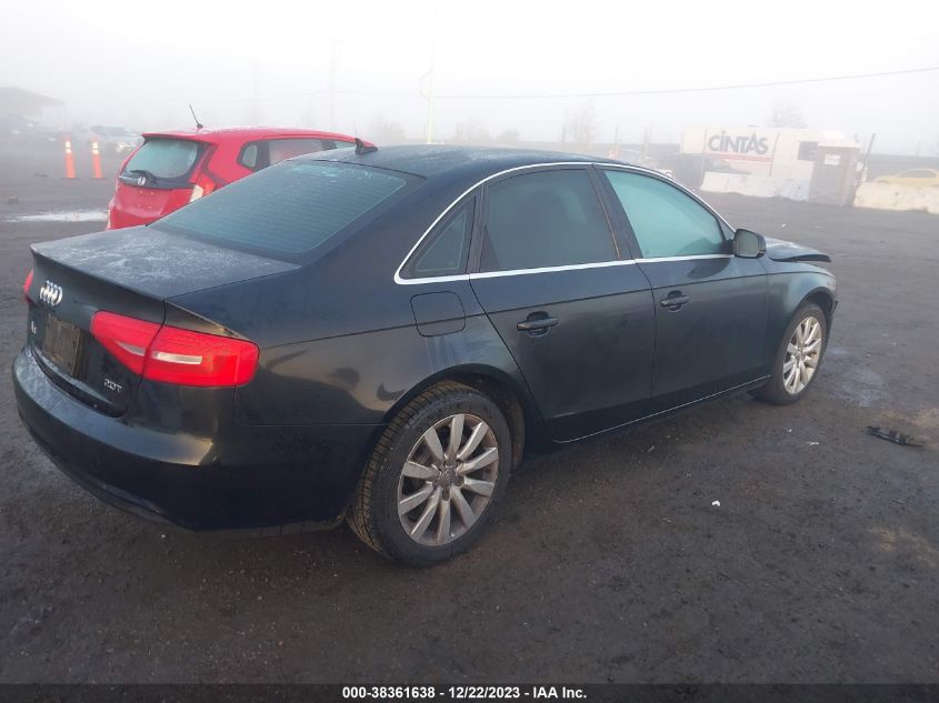 2013 AUDI A4 2.0T PREMIUM - WAUAFAFLXDN044278