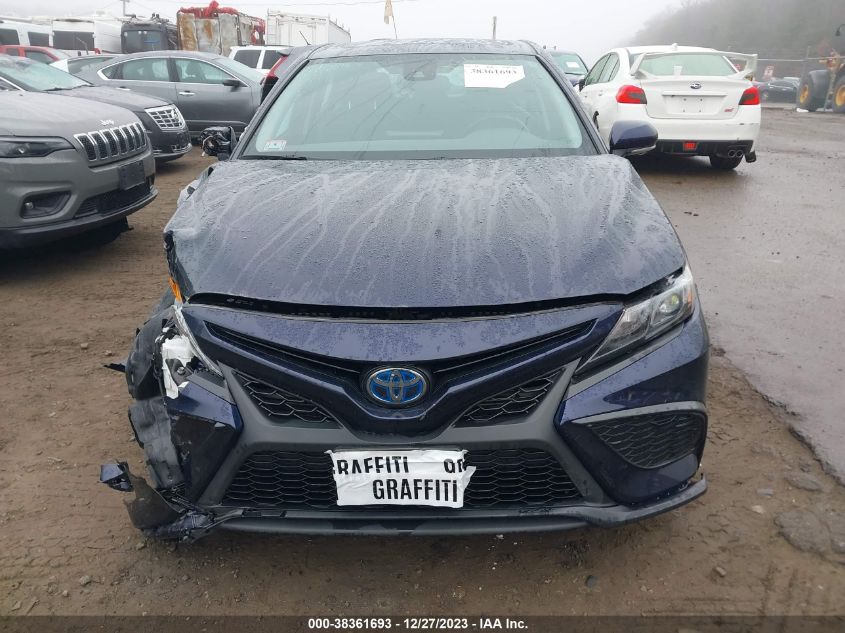 2022 TOYOTA CAMRY SE HYBRID - 4T1S31AK1NU587701