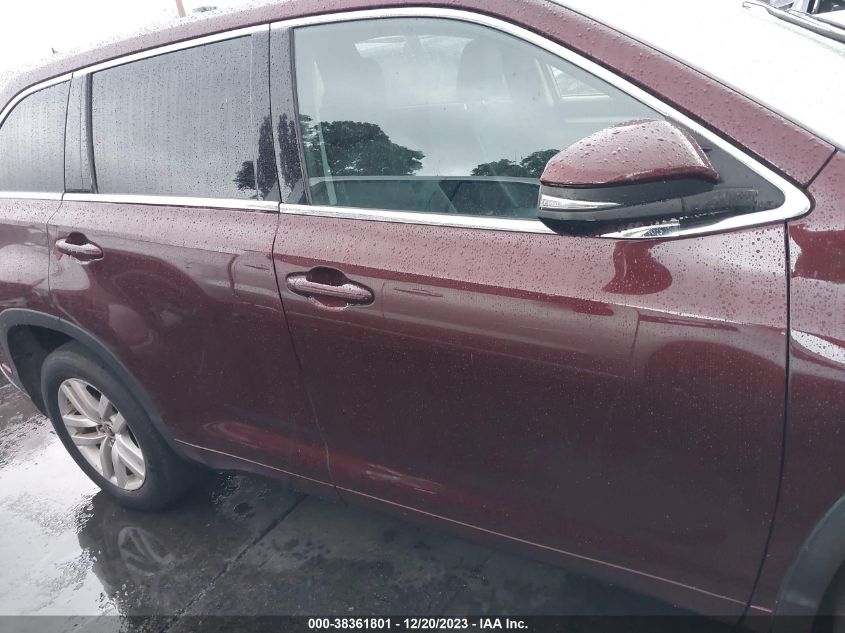 2016 TOYOTA HIGHLANDER LE - 5TDZARFH4GS017798