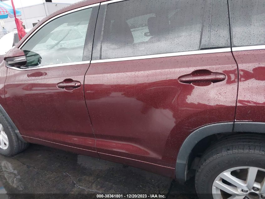 2016 TOYOTA HIGHLANDER LE - 5TDZARFH4GS017798