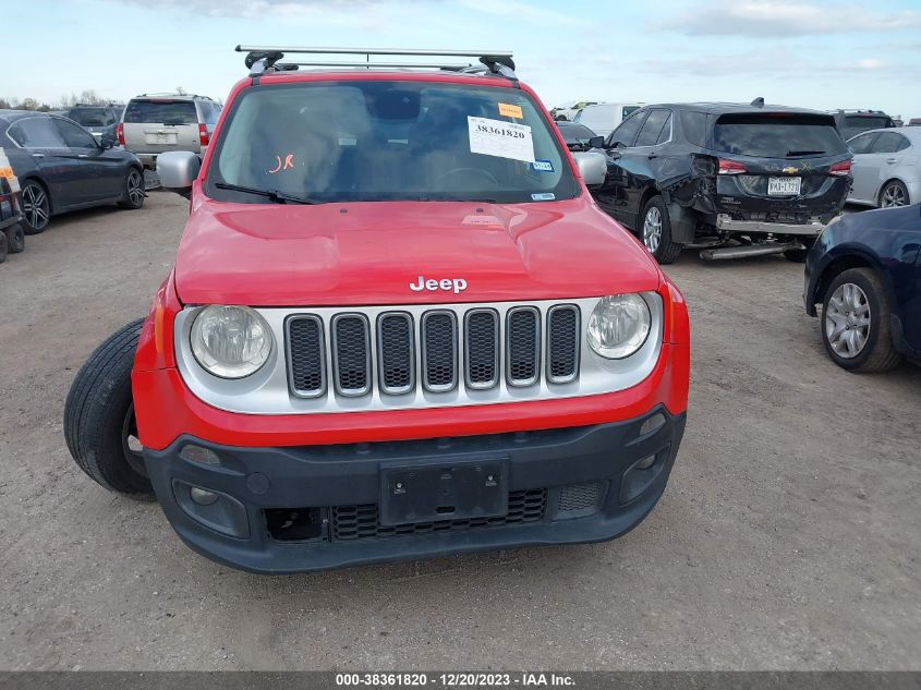 2016 JEEP RENEGADE LIMITED - ZACCJADT3GPD58198