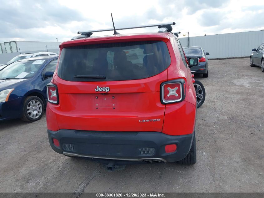 2016 JEEP RENEGADE LIMITED - ZACCJADT3GPD58198