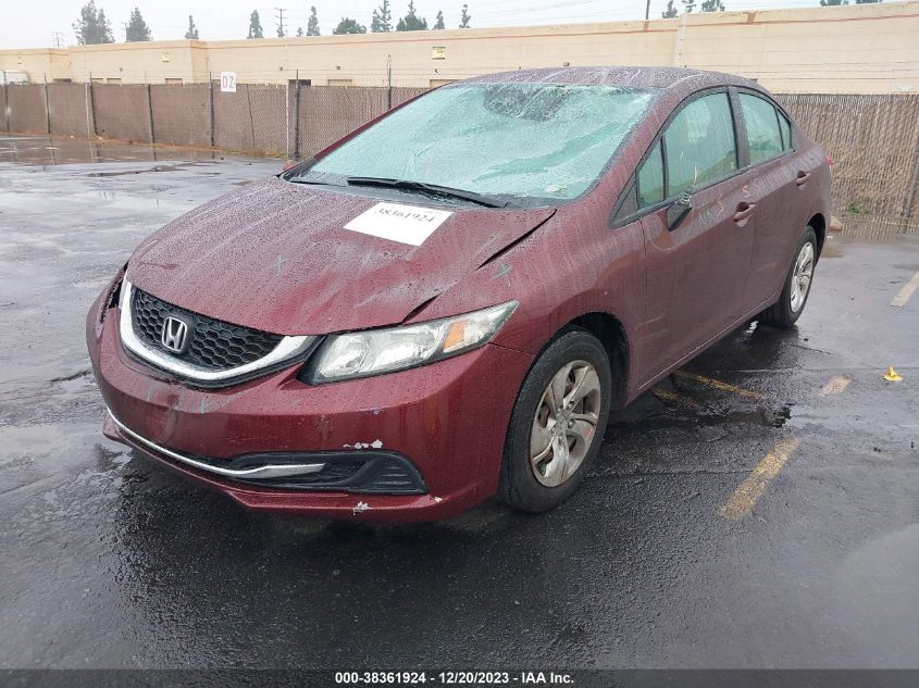 2014 HONDA CIVIC LX - 19XFB2F54EE267594