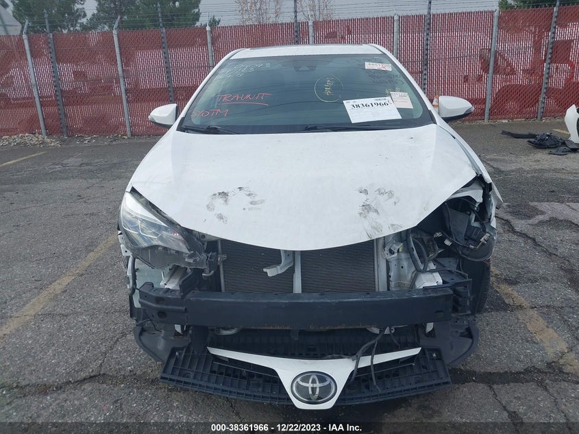 VIN 2T1BURHE6JC102153 2018 TOYOTA COROLLA L/LE/XLE/SE/XSE
