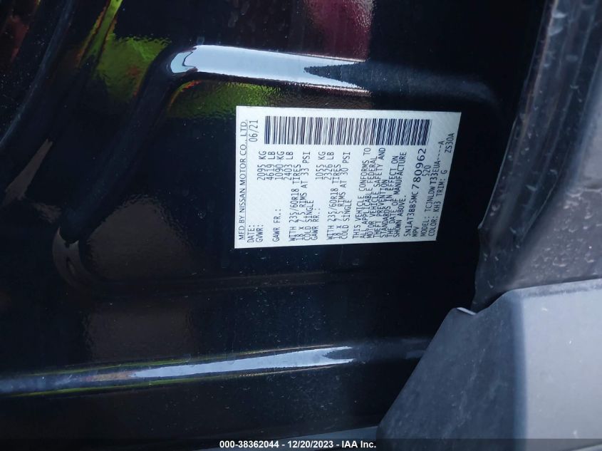 2021 NISSAN ROGUE SV INTELLIGENT AWD - 5N1AT3BB5MC780962