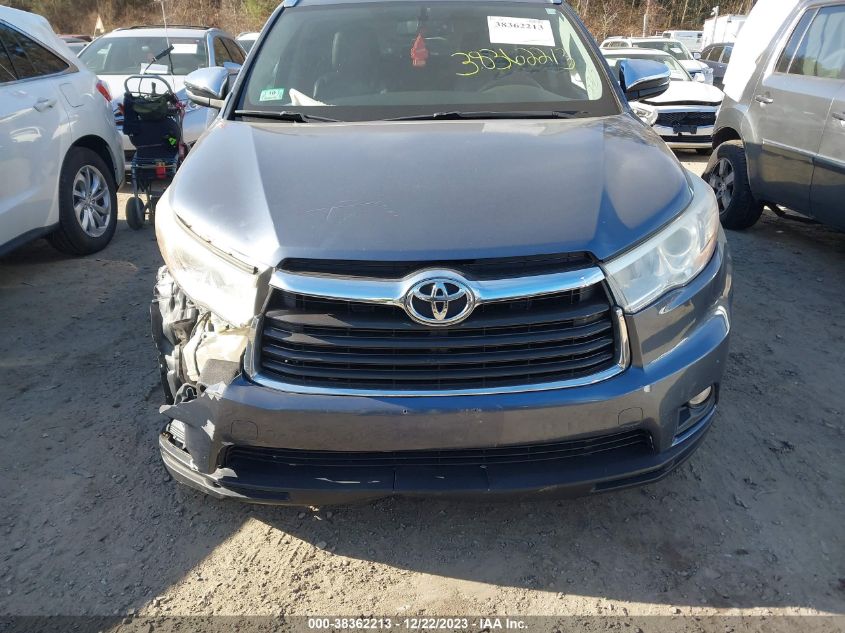 2014 TOYOTA HIGHLANDER XLE V6 - 5TDJKRFH7ES026499