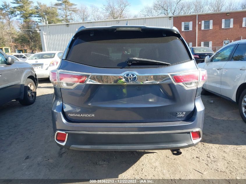 2014 TOYOTA HIGHLANDER XLE V6 - 5TDJKRFH7ES026499