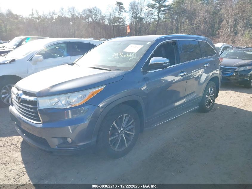 2014 TOYOTA HIGHLANDER XLE V6 - 5TDJKRFH7ES026499