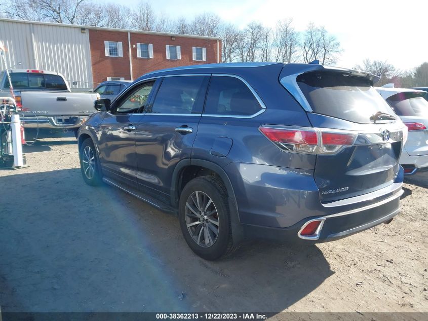 2014 TOYOTA HIGHLANDER XLE V6 - 5TDJKRFH7ES026499