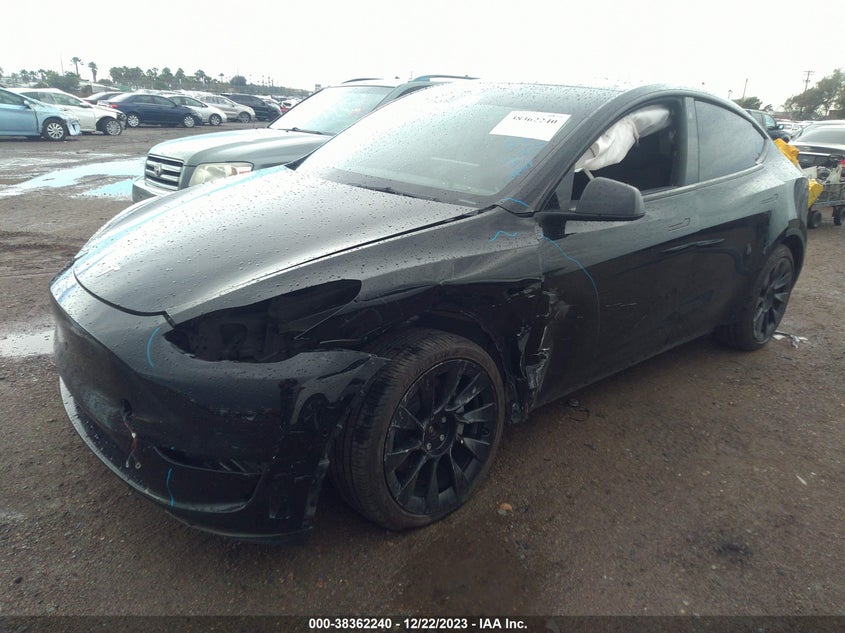 VIN 7SAYGDEE3NA004191 2022 TESLA MODEL Y