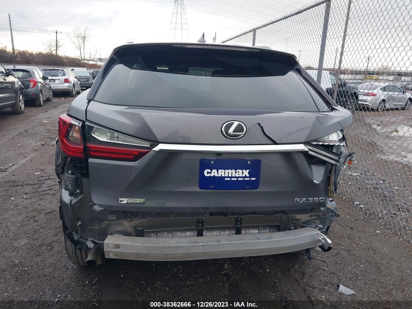 VIN 2T2BZMCA6KC205160 2019 LEXUS RX 350 F SPORT
