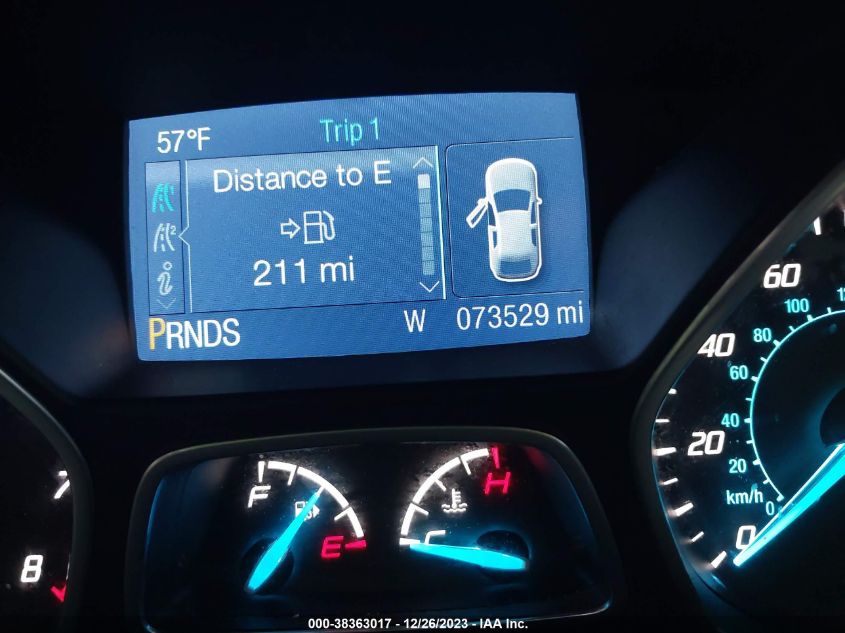 2015 FORD ESCAPE SE - 1FMCU0G75FUC61366