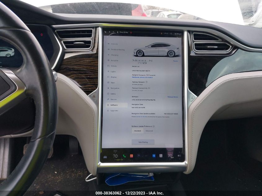2016 TESLA MODEL S - 5YJSA1E23GF146975