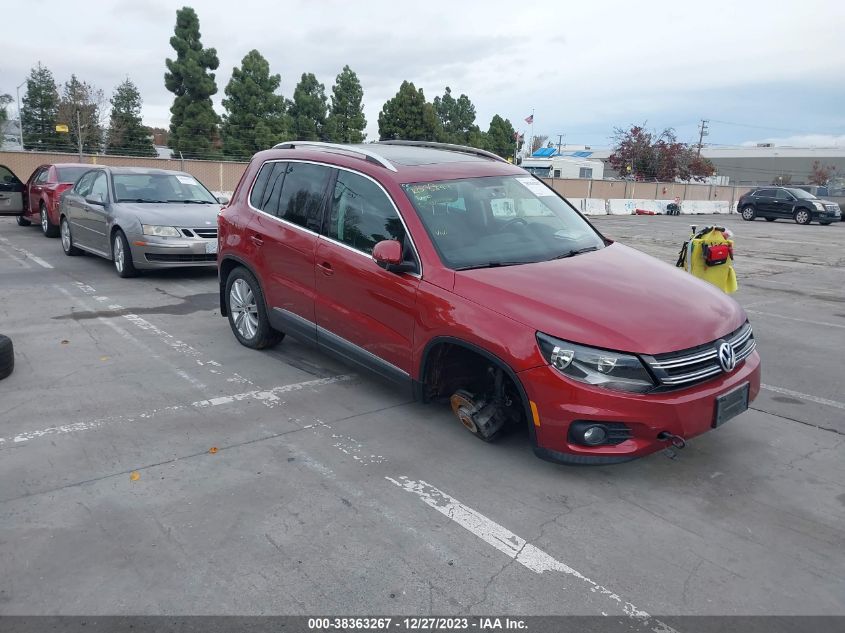 2013 VOLKSWAGEN TIGUAN S/SE/SEL - WVGBV3AX0DW083922