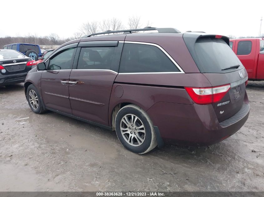 2013 HONDA ODYSSEY EXL - 5FNRL5H65DB067074