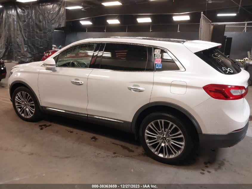 2016 LINCOLN MKX RESERVE - 2LMTJ8LR2GBL86500
