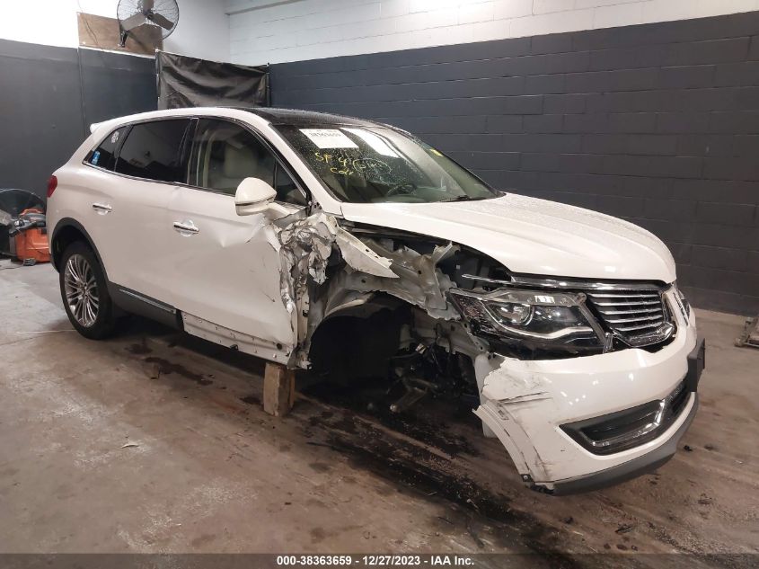 2016 LINCOLN MKX RESERVE - 2LMTJ8LR2GBL86500