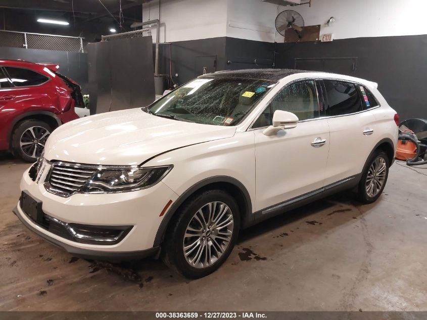 2016 LINCOLN MKX RESERVE - 2LMTJ8LR2GBL86500