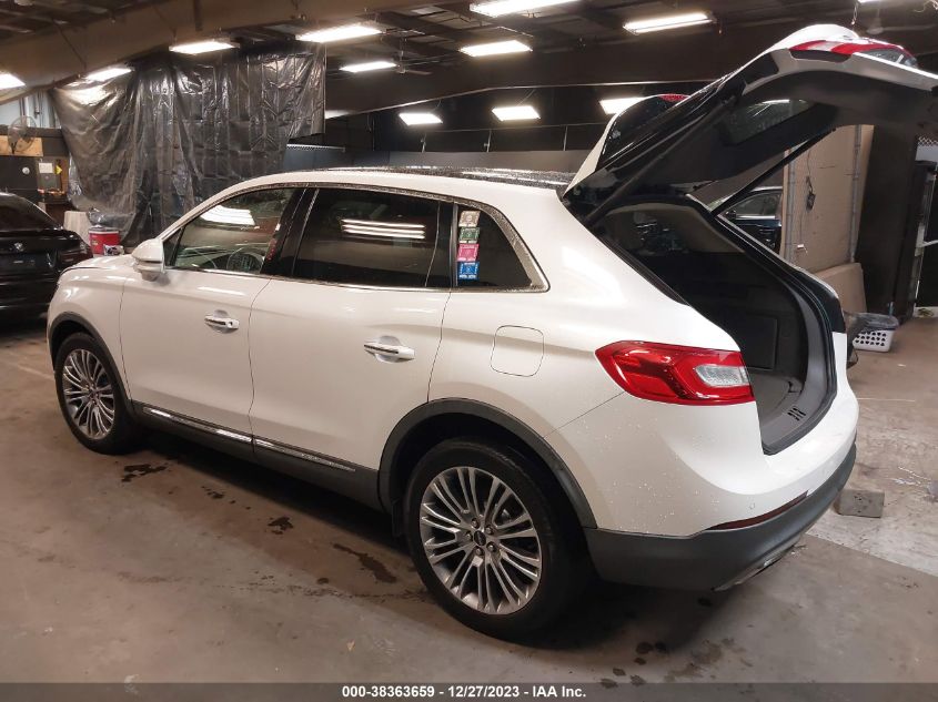 2016 LINCOLN MKX RESERVE - 2LMTJ8LR2GBL86500