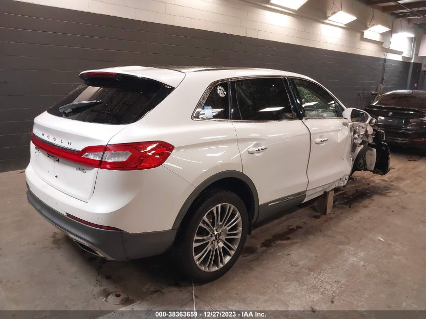 2016 LINCOLN MKX RESERVE - 2LMTJ8LR2GBL86500