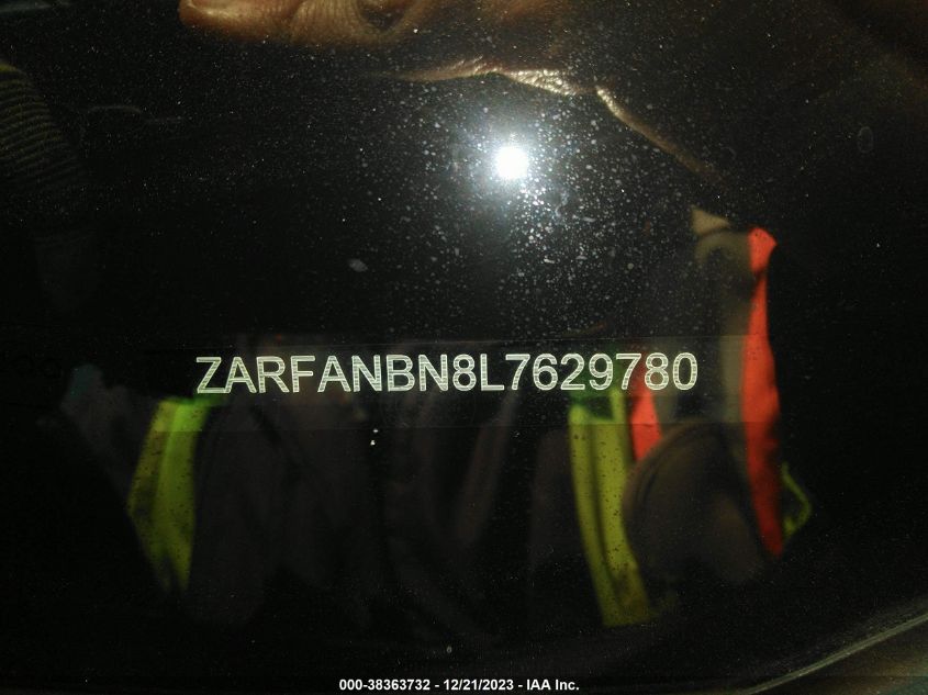 2020 ALFA ROMEO GIULIA TI - ZARFANBN8L7629780