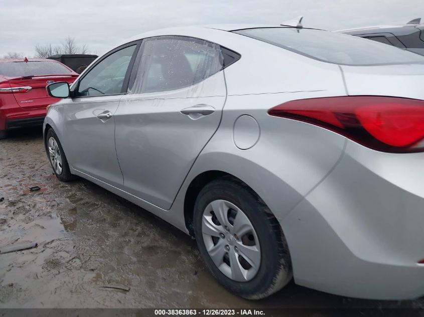 5NPDH4AE9GH705100 | 2016 HYUNDAI ELANTRA