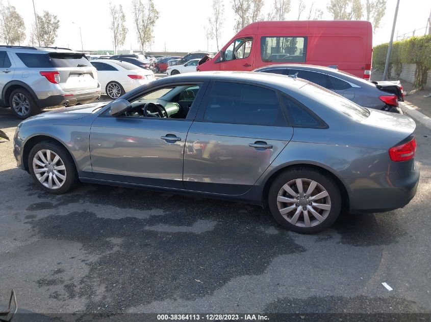 2013 AUDI A4 2.0T PREMIUM - WAUBFAFL3DN039010