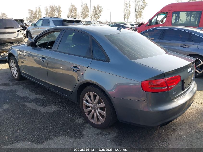 2013 AUDI A4 2.0T PREMIUM - WAUBFAFL3DN039010