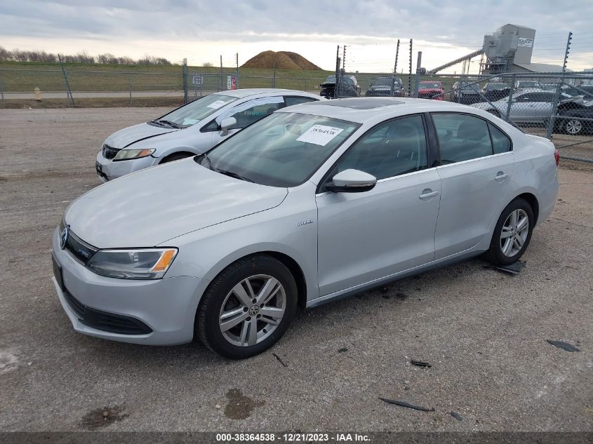 2013 VOLKSWAGEN JETTA HYBRID SEL 3VW637AJ6DM215738