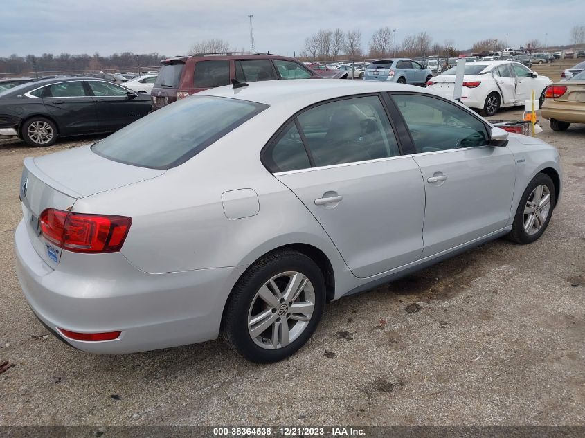 2013 VOLKSWAGEN JETTA HYBRID SEL 3VW637AJ6DM215738