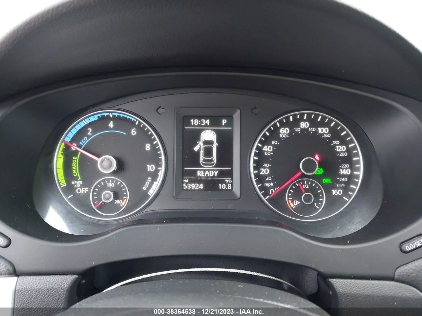 2013 VOLKSWAGEN JETTA HYBRID SEL 3VW637AJ6DM215738