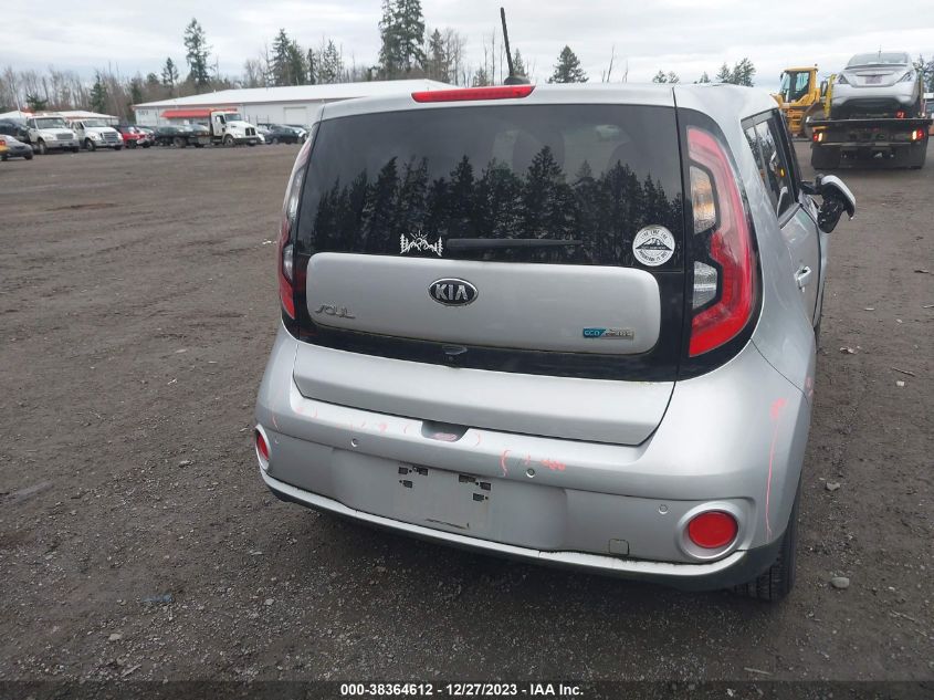 2016 KIA SOUL EV + KNDJX3AE6G7017205