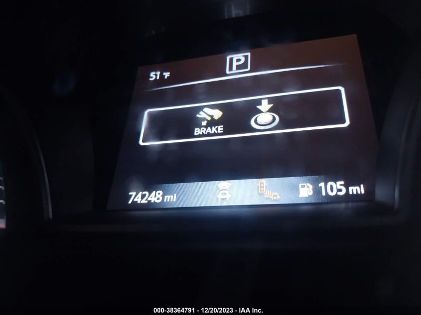 2020 NISSAN PATHFINDER SL 2WD - 5N1DR2CN9LC599022