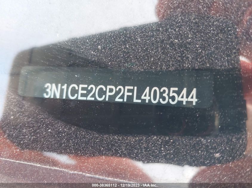 2015 NISSAN VERSA NOTE S (SR)/S PLUS/SL/SR/SV - 3N1CE2CP2FL403544