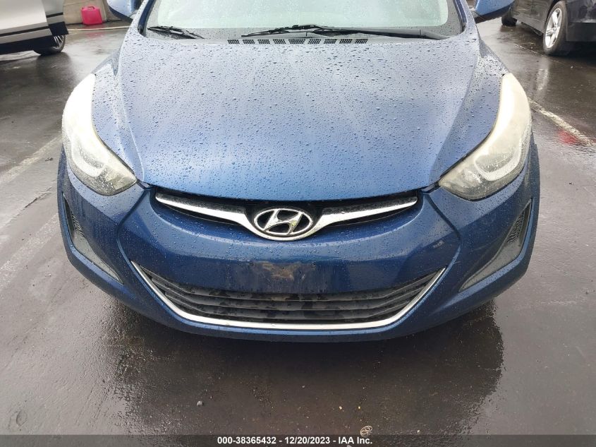 2016 HYUNDAI ELANTRA SE - 5NPDH4AE7GH739374